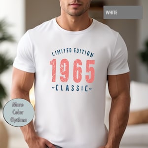 Limited Edition 1965 Classic TShirt, Retro 59th Birthday Party Shirts for Men, TShirts for Women, Cute T-Shirt,  Vintage 60th, Century Gift