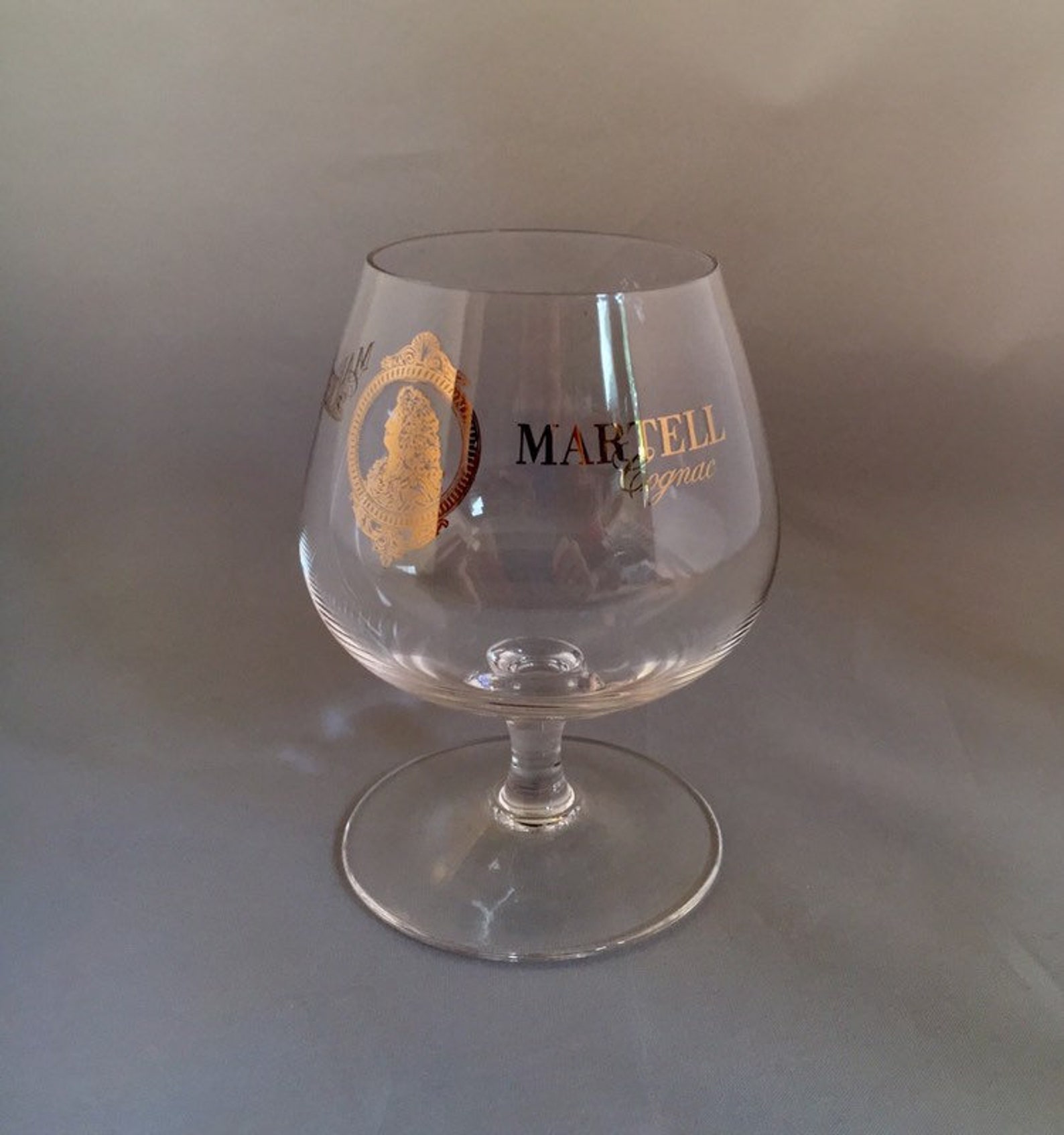 One Martell Cognac Glass. Vintage French Café/barware. French Brandy