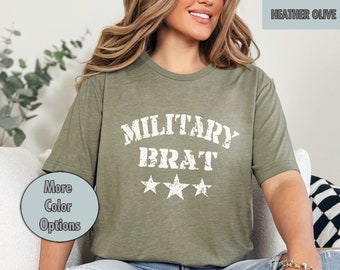 Military Brat T-Shirt, for Holiday Gift Idea, Army Son, Army Daughter,  Kid, Military Child, Vets, U.S.Military, Veteran, Support Our Troops