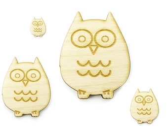 Great for Crafting Owl on a Branch Wooden Laser Cut Out Shape Hobbyist Projects D.I.Y