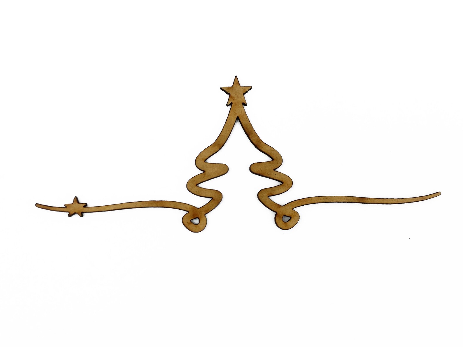 Wooden Christmas Tree Star Craft Shape Cutouts Wood Etsy UK