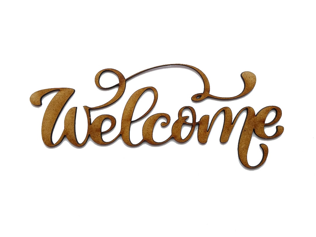 Wooden Welcome, Sign, Wording, Craft Shape, Cutouts, Wood Embellishment ...