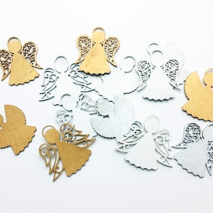 Christmas Angel Ornament Set Hanging Xmas Decoration Gold | Silver | White