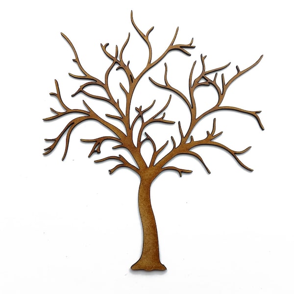 Wooden Tree, Branch, Floral, Craft shape, Cutouts, Wood embellishment, Laser cut, MDF craft shape