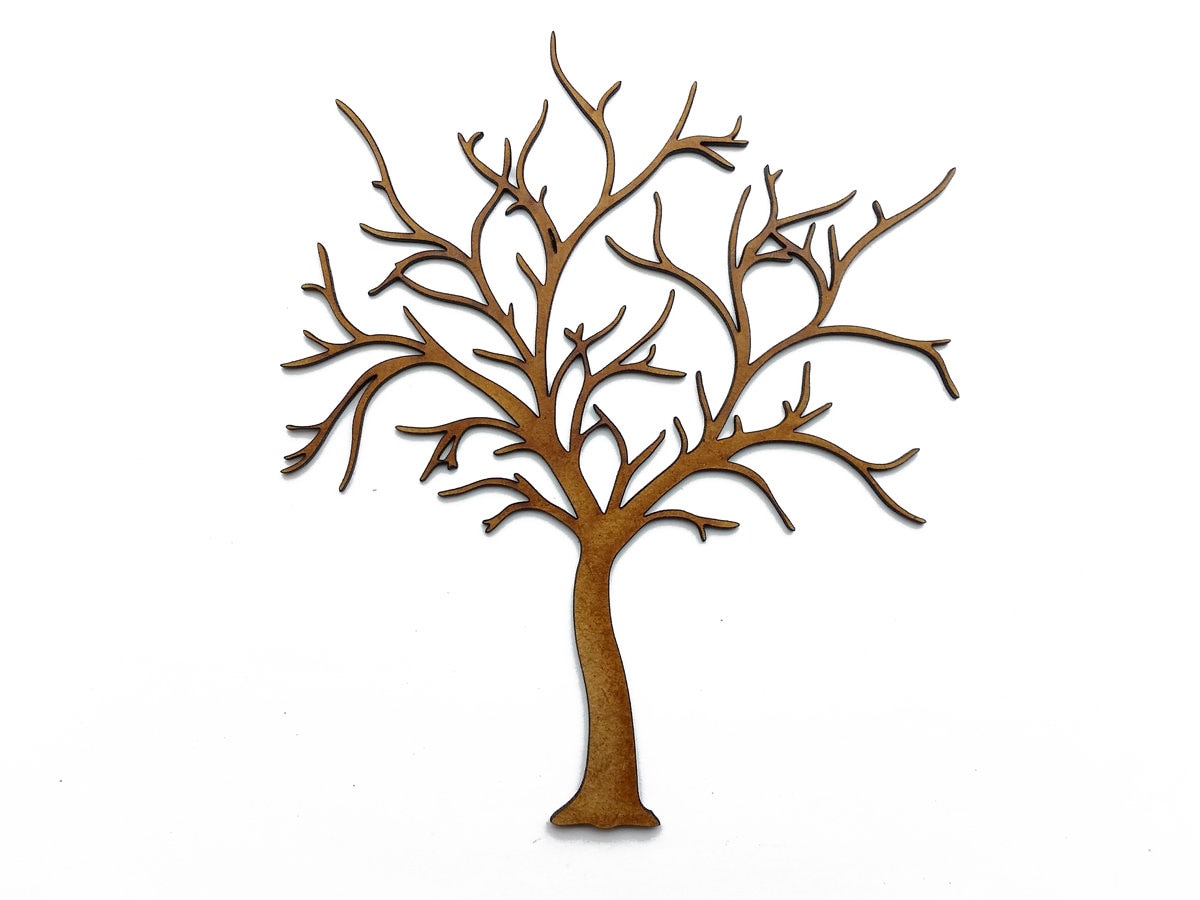 Wooden Tree Branch Floral Craft Shape Cutouts Wood Etsy UK