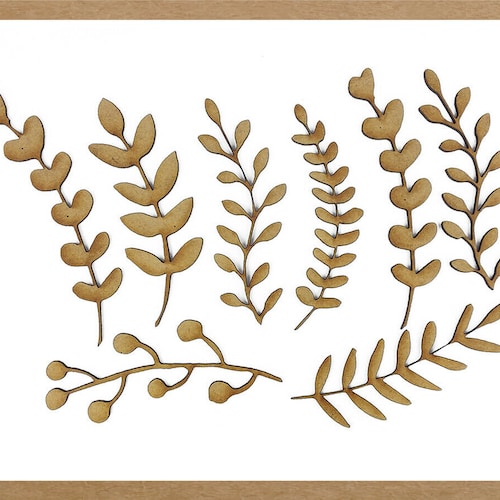 Wooden Wreath Circle Branch Floral Craft Shape Cutouts Etsy