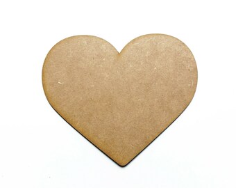 Wooden MDF Love Hearts Pack of 30 Wedding Decoration 3mm Thick With Without Hole 