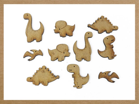 Wooden dinosaur shapes 2025