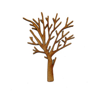 Wooden MDF Tree, Branch, Craft shape, Cutouts, Wood embellishment, Laser cut, craft shape