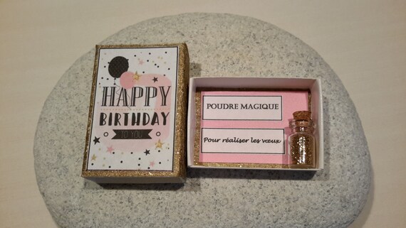 Boite A Voeux Joyeux Anniversaire Et Fiole Magique Etsy Boite A Voeux Joyeux Anniversaire Et Fiole Magique Etsy