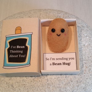 I've Bean Thinking About You Gift, Funny custom box, Hug in a box, Instant Comfort Box