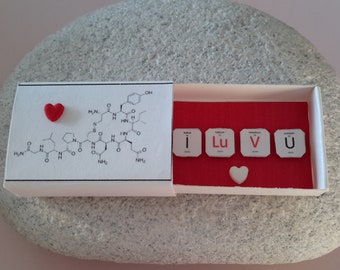 Boîte à message, Déclaration d'amour, Formule chimique, St Valentin, Boîte à bonheur