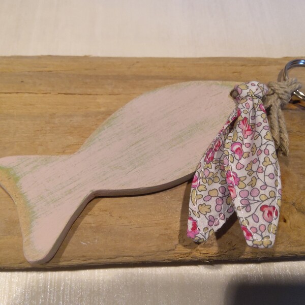 Porte clés poisson bois - Etsy France