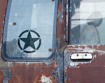 Militaire ster vinyl sticker, auto sticker, militaire sticker, leger sticker, sticker voor auto&#39;s, sticker Amerikaanse leger, laptop sticker, sticker ster, militair | 63