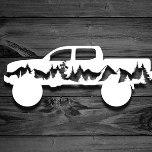Mountain Tacoma Decal, Car Decal, Mountain Decal, Truck Decal, Outdoor Decal, Camping Stickers, Adventure Decal, Tacoma Decals, Taco | 135