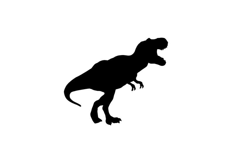 T Rex Vinyl Decal Dino Decal Car Decal Jurassic Decal - Etsy