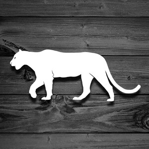 Cougar Decal, Mountain Lion Decal, Car Decal, Panther Decal, Laptop Decal, Outdoor Decal, Adventure Decal, Cougar Stickers, Puma Decal | 246