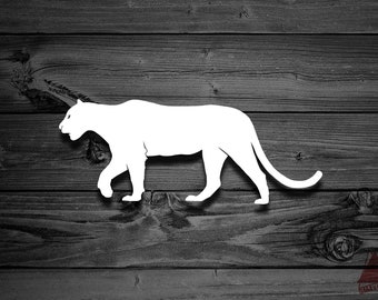 Cougar Decal, Mountain Lion Decal, Car Decal, Panther Decal, Laptop Decal, Outdoor Decal, Adventure Decal, Cougar Stickers, Puma Decal | 246