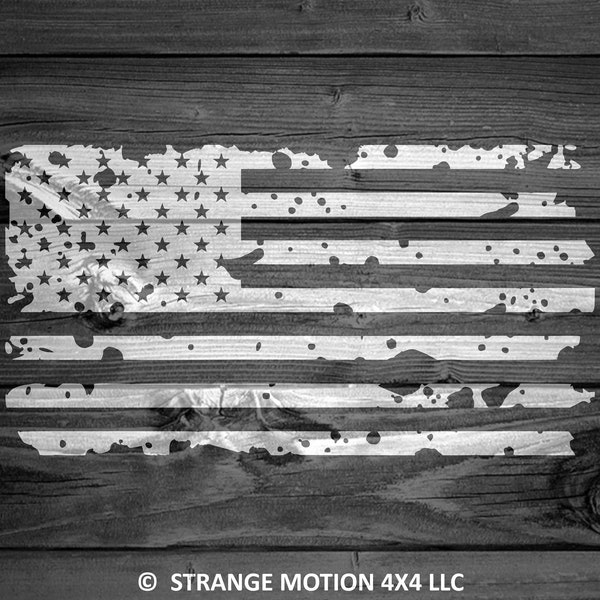 Distressed American Flag Decal, Car Decal, Patriotic Decal, USA Decal, Decals For Cars, Laptop Decal, Outdoor Decal, USA Flag Decals | 123