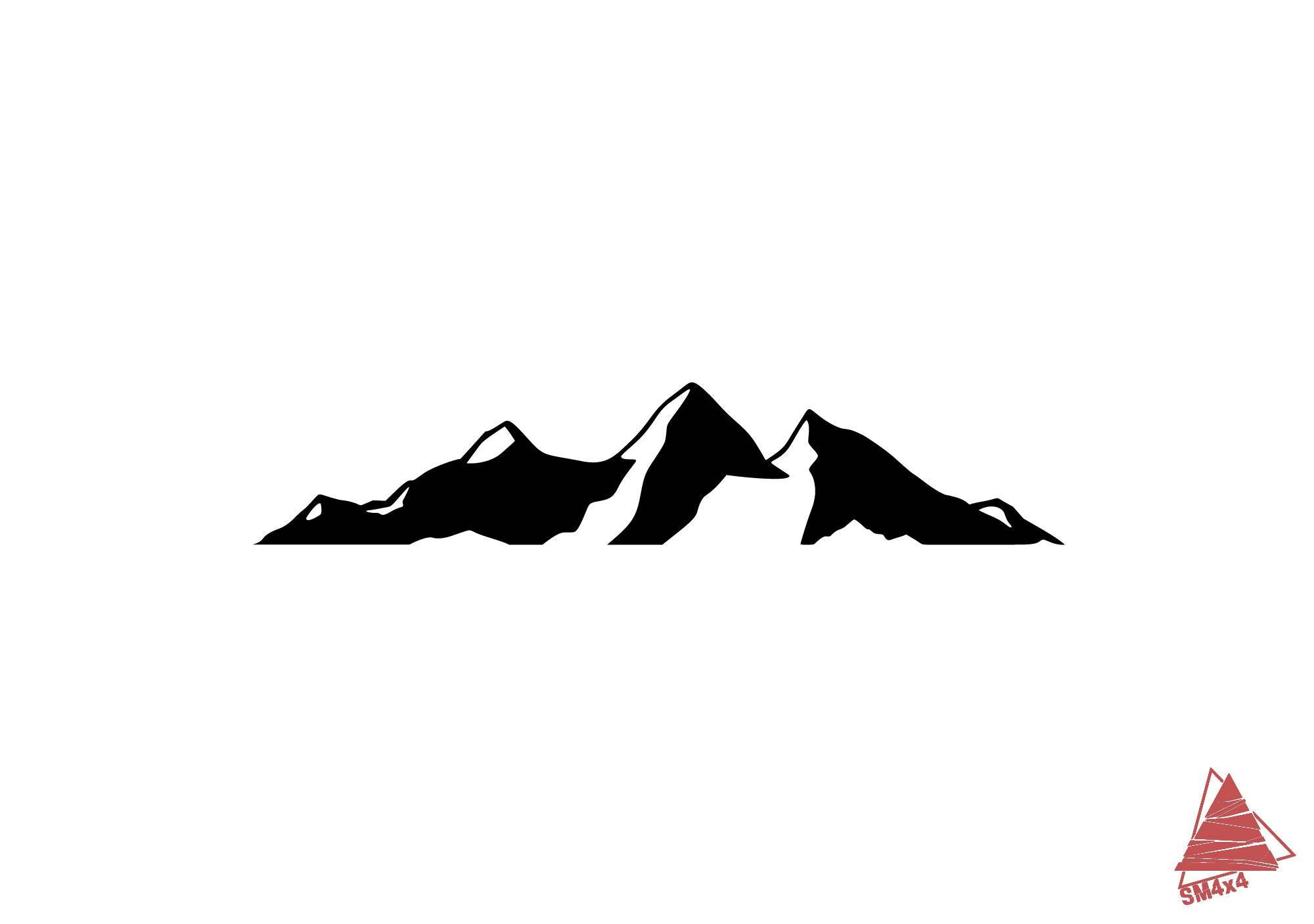 Mountain Car Vinyl Decal Mountain Decal Mountain Sticker Etsy
