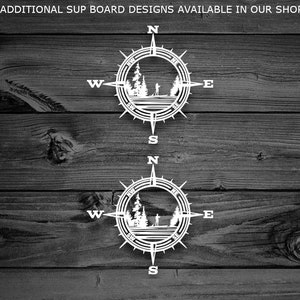 Paddleboard Compass Decal, SUP Decal, Car Decal, Outdoor Decal, Paddle Board, Mountain Decal, Laptop Decal, Adventure Decal, SUP Board 169 image 4