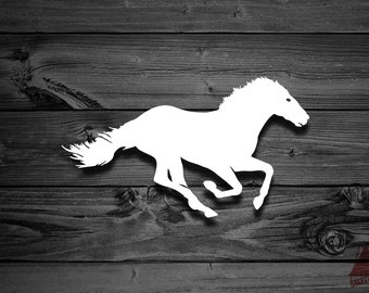 Horse Decal, Car Decals, Mountain Decal, Laptop Decal, Adventure Decal, Outdoor Decal, Equestrian Decal, Horseback Decal, Animal Decal | 206