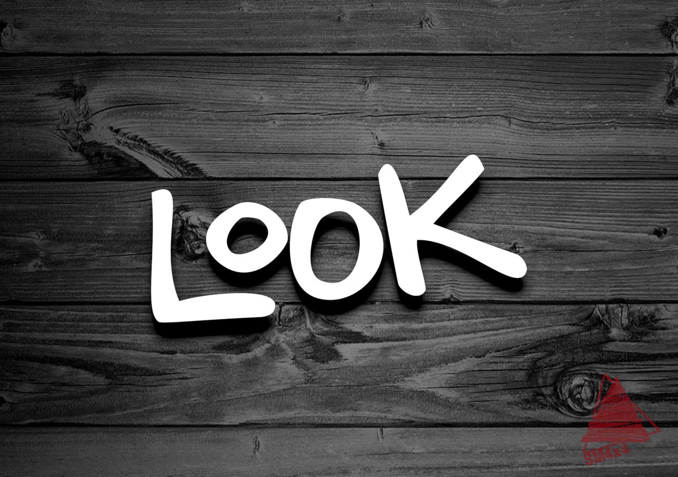 LOOK Text Vinyl Decal Car Decal Attention Sticker Life | Etsy