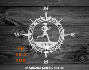 Customizable Marathon Decal, Car Decal, Fitness Decal, Running Decal, Runner Decal, Jogger Decal, Tumbler Decal, Outdoor Decal, Fitness | 66