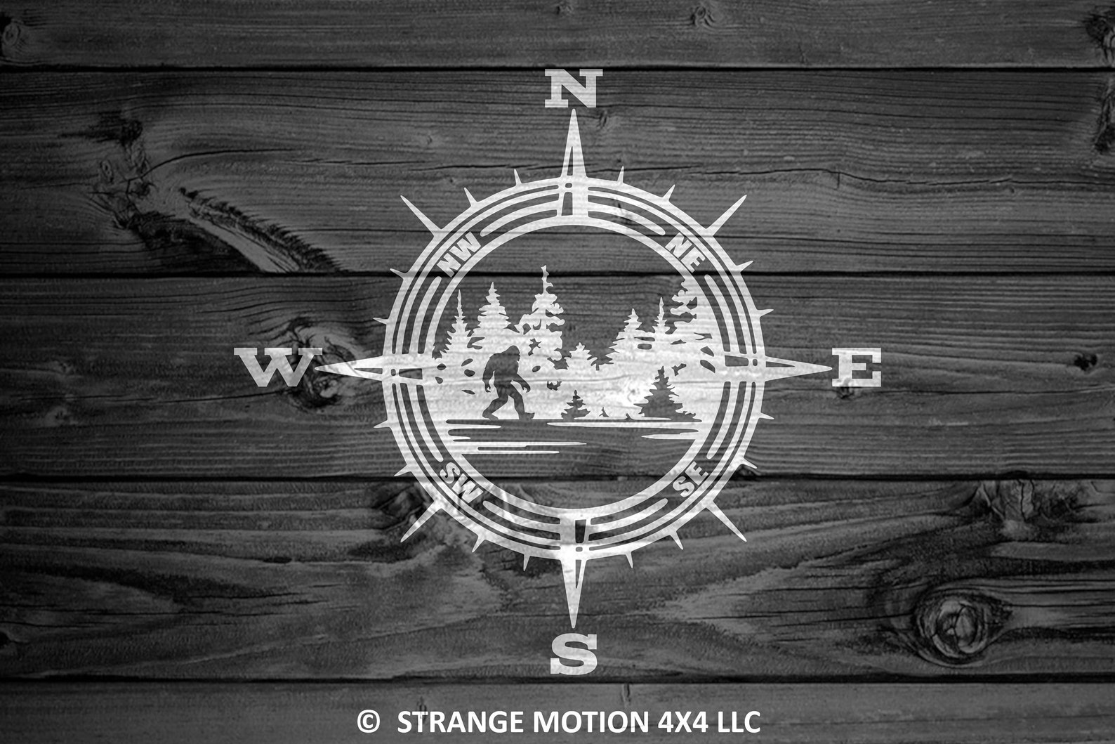 Lake Compass Decal Mountain Decal Car Decal Outdoor Decal Etsy