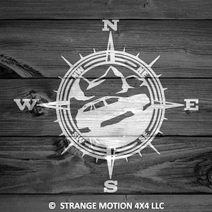 Mountain Decal For Outback, Car Decal, Compass Decal, Outback Decal, Mountain Stickers, Outdoor Decal, Adventure Sticker, Nature Decal | 73