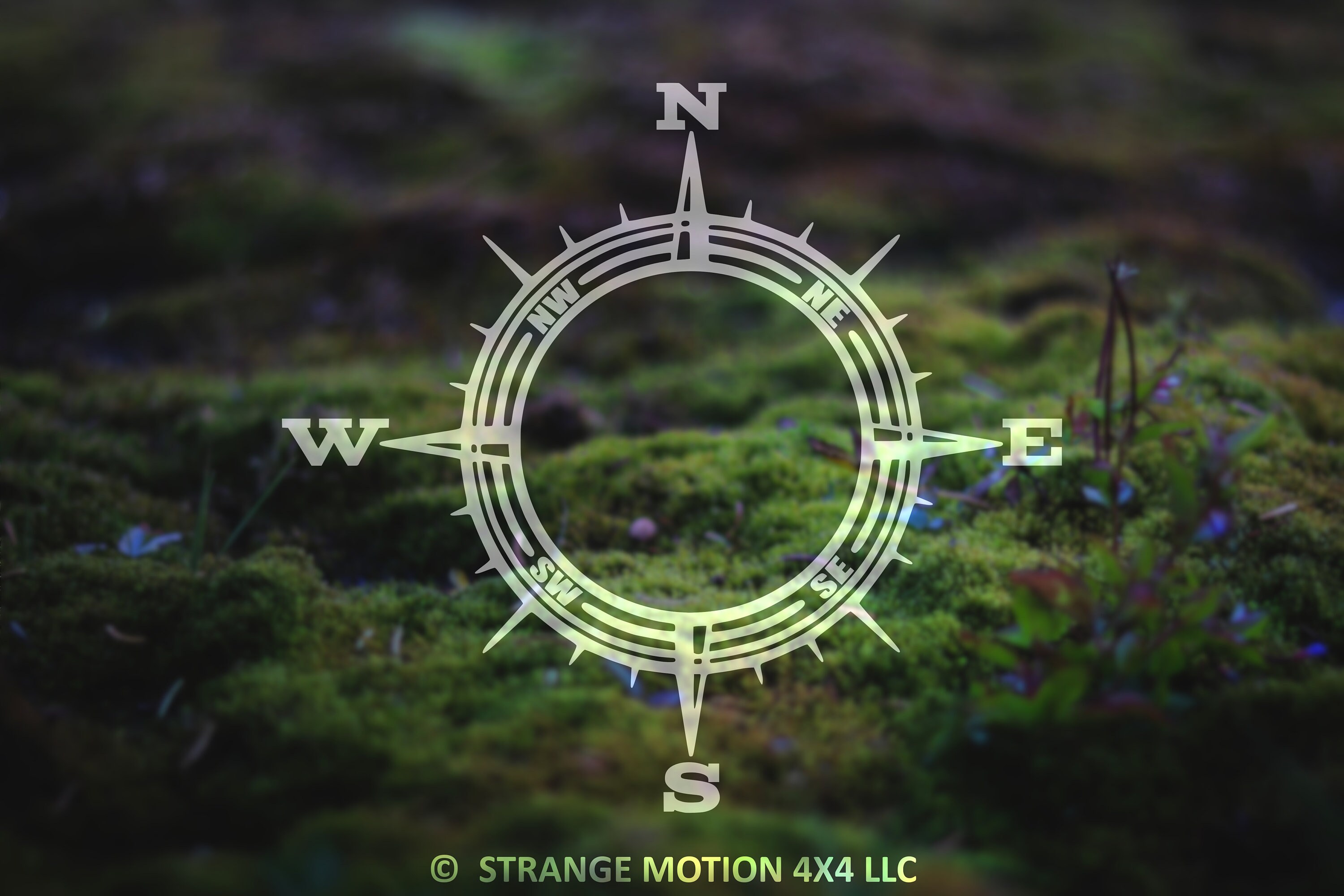 Vinyl Decal Compass Decal Car Decal Compass Rose Outdoor Etsy