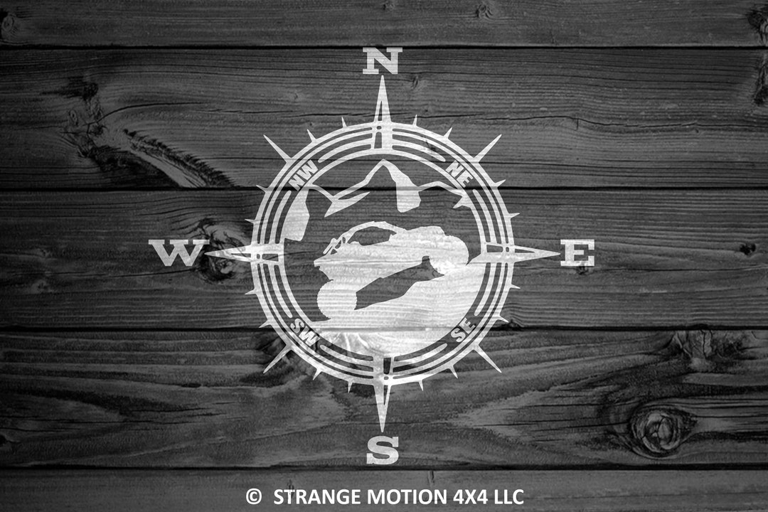 UTV Vinyl Decal, Sxs Decal, Car Decal, Compass Decal, Offroad Decal