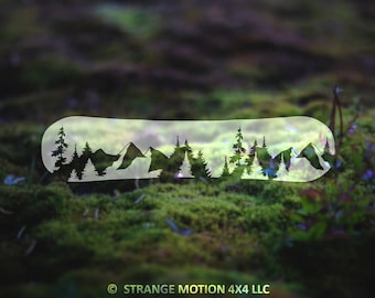 Snowboard Vinyl Decal | Snowboarder Decals | Snowboard Sticker | Mountain Decal | Mountain Snowboard Decal | Outdoor Decals | Adventure | 72