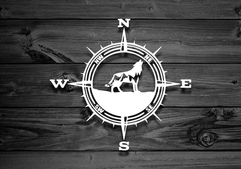 Wolf Vinyl Decal Car Decal Mountain Decal Laptop Stickers Etsy