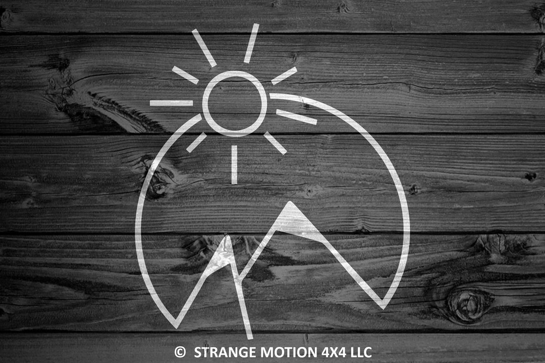 Mountain Vinyl Decal Mountain Decal Car Decal Tumbler