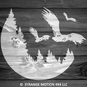 Mountain Decal, Car Decal, Bird Decal, Adventure Decal, Moon Decal, Laptop Decal, Tree Decal, Forest Decal, Laptop Decal, Window Decal | 92