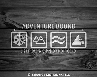 Mountain Decal, Car Decal, Explore Decal, Mountains and Trees, Adventure Stickers, Hiking Decal, Window Stickers, Outdoor Decals, Hike | 16