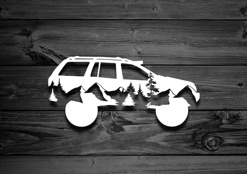 Mountain Cherokee Decal Car Decal Mountain Decal Offroad Etsy