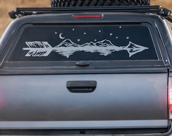 Mountain Arrow Car Decal, Outdoor Vinyl Sticker | 301