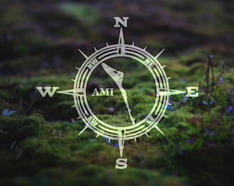 Anna Maria Island Compass Decal, Travel Sticker | 43