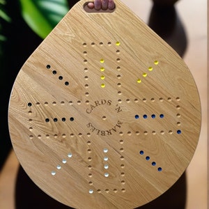 Oak Cards 'N Marbles with Handle