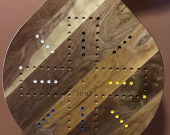 24” 4&6 Player with Handle Walnut Light and Dark