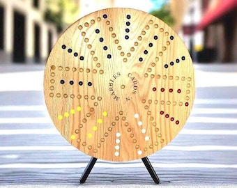 18" or 24" Oak  Card 'N Marbles
