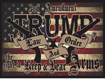 Trump 2nd Amendment Alumilite Pen Blank #147