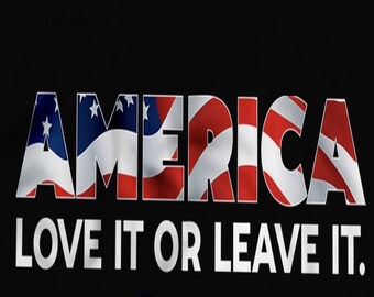 AMERICA Love It Or Leave It. Aluminite Pen Blank #152