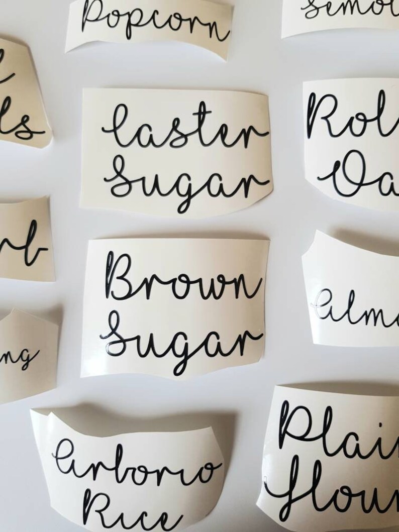 Personalised Transfers Stickers Pantry Laundry Organisation Etsy