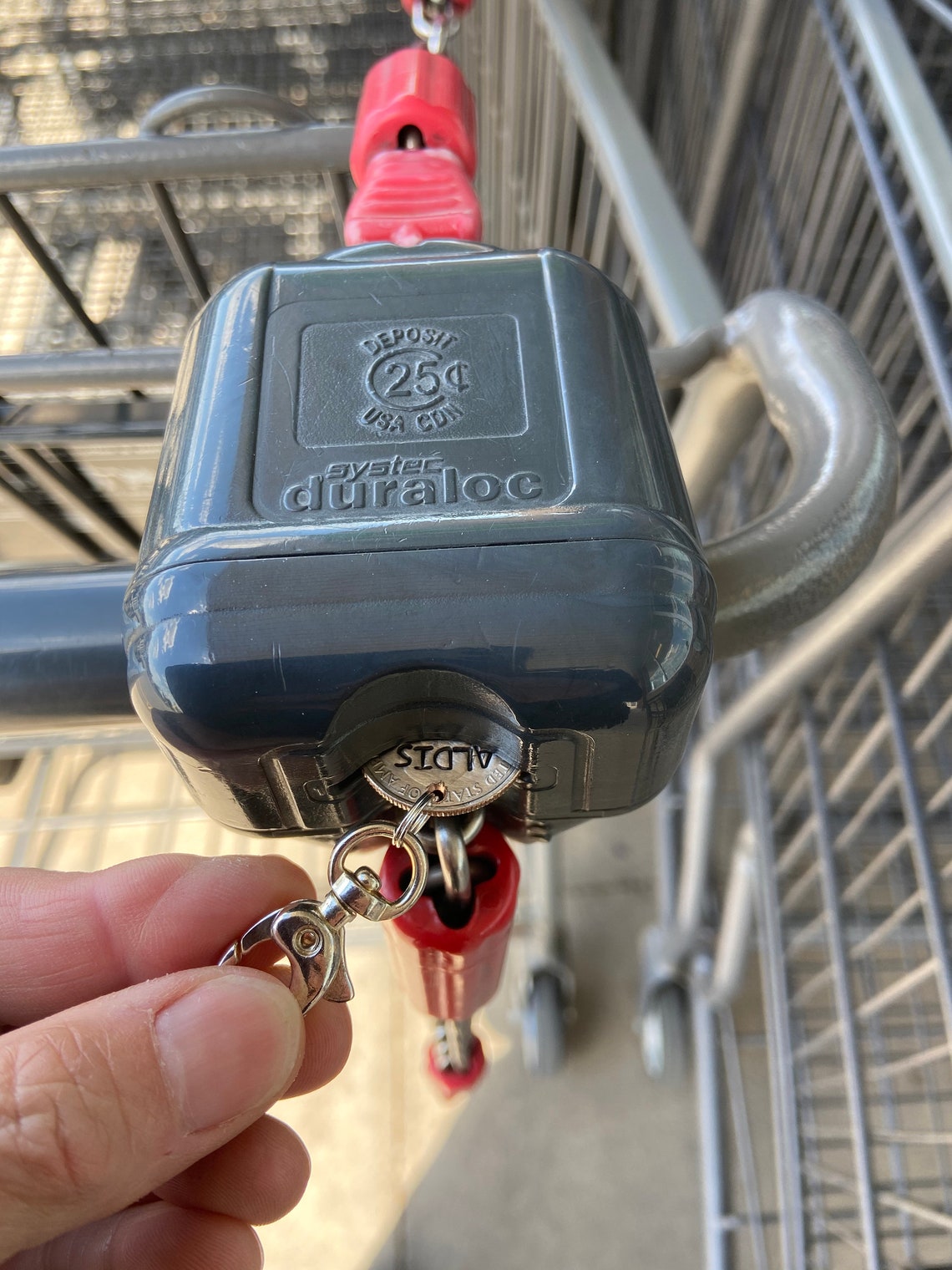 Aldi Quarter Keyring Stamped Quarter Quarter Keychain Aldis Etsy UK