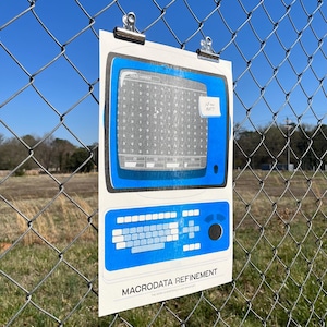 Macrodata Refinement Severance Risograph Poster - 11x17