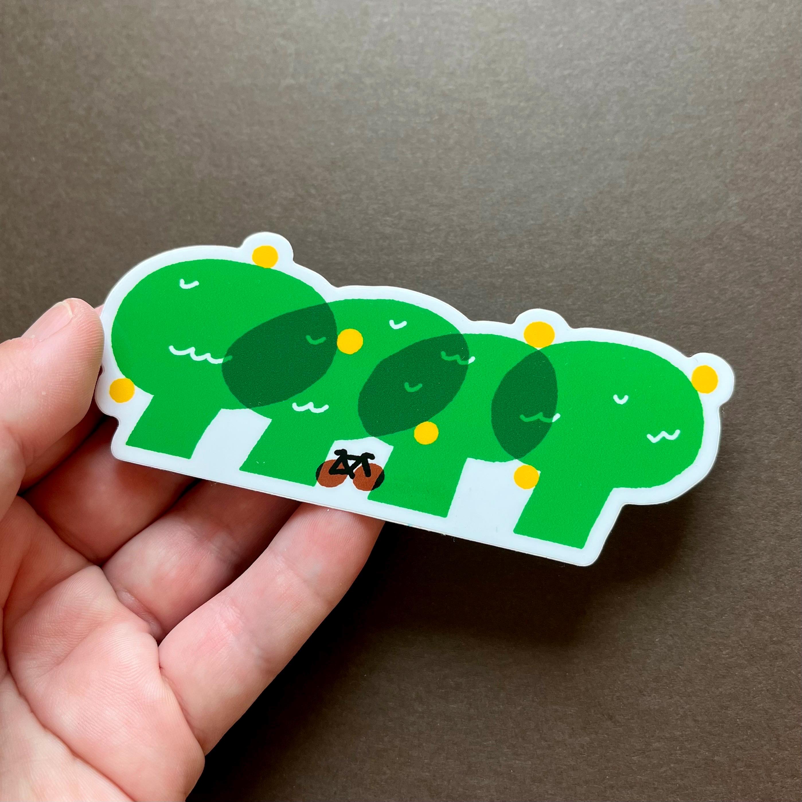 Sticker Path Following Tree Lined Bike Path Sticker - Etsy
