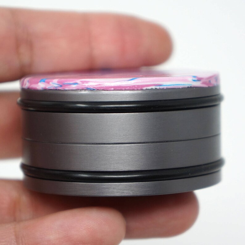 Storage Jar Pink and Turquoise Stash Jar 005 Pill Box